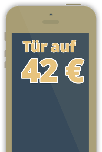 Mobiltelefon mit dem oberasbach schlüsseldienst festpreis abgebildet